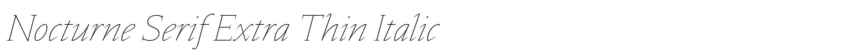 Nocturne Serif Extra Thin Italic